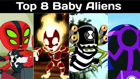 Top 8 Baby Aliens Baby Aliens In Ben 10 All Baby Aliens In Ben 10