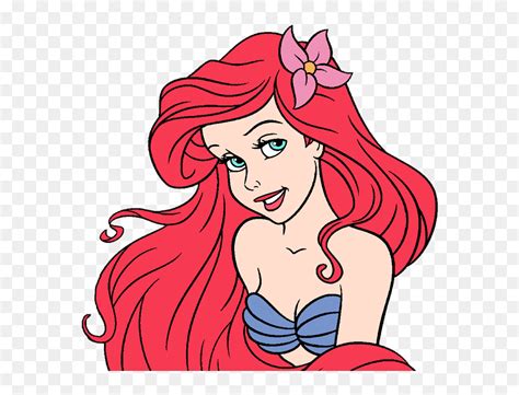 Ariel Clip Art Disney Galore With Flower Little Mermaid Ariel Flower