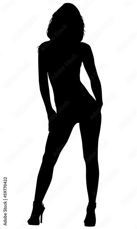 Sexy Woman Silhouette Stock Vector Adobe Stock