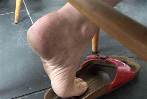 Dippingdanglerpro Barefoot Shoe Dipping Librarian At Work Candid 16 Aug Full Length