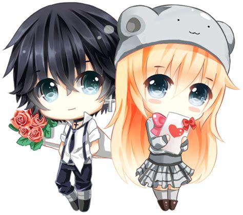 Happy Valentine Cute Couple By Pinlin On Deviantart Cute Anime Chibi Cute Chibi Couple Anime
