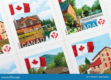Canadian Postage Stamps Editorial Stock Image Image Of Mailing 17785934