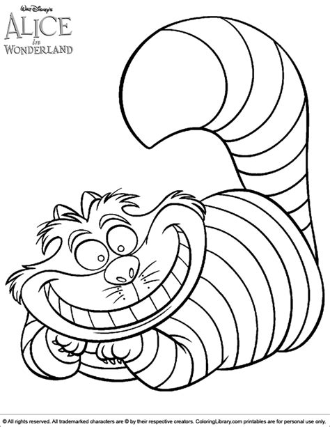 You might also be interested in coloring pages from alice in wonderland category. Cheshire Cat, Alice in Wonderland coloring sheet | Alice ...