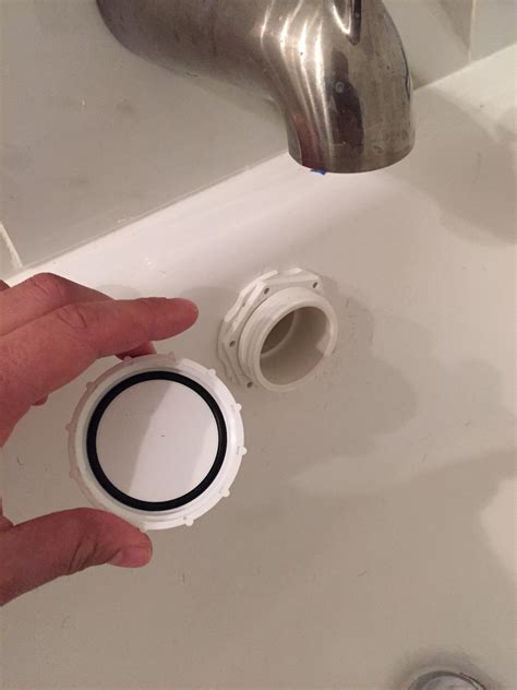 Overflow pipe disconnected at the top. plumbing - How can I attach an overflow cover in a bathtub ...