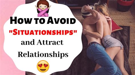 how to avoid situationships youtube
