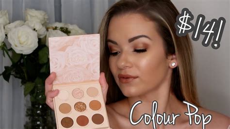 Colour Pop Nude Mood Palette Eyeshadow Tutorial Youtube