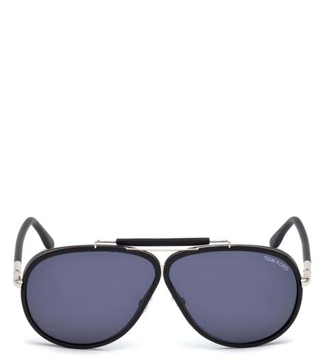 Buy Tom Ford Blue Bug Eye Sunglasses For Men Online Tata Cliq Luxury