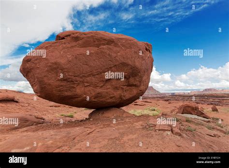 Balanced Rock Moab Utah Stock Photo Alamy
