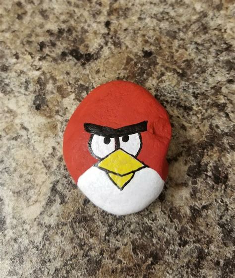 Painted Rock Angry Birds Painted Rocks Kindness Rocks Rock