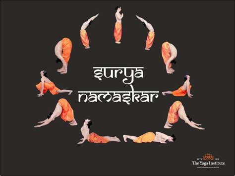 Surya Namaskar Salutations To The Sun The Yoga Institute