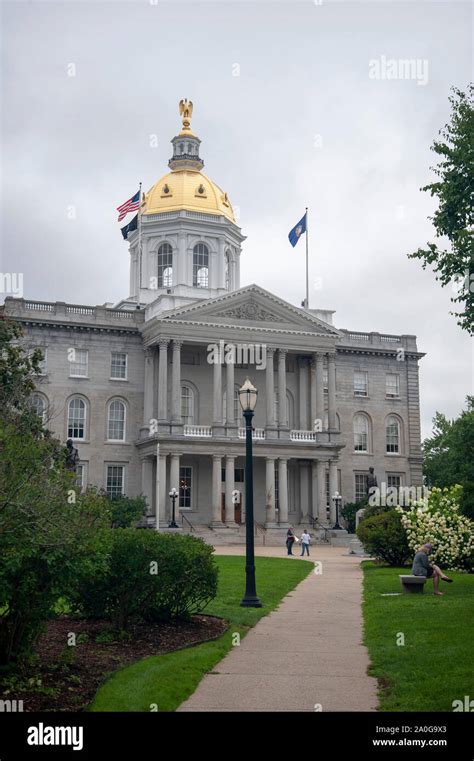 New Hampshire State House Concord Nh Stock Photo Alamy