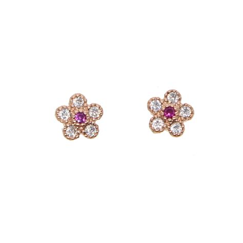 2023 New Arrived Fashion Small Fresh Pave Shiny Cz Flower Star Earring