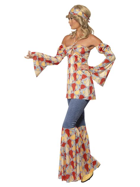 assorted smiffys adult costumes women s vintage hippy 1970s costume styles adds a stylistic touch