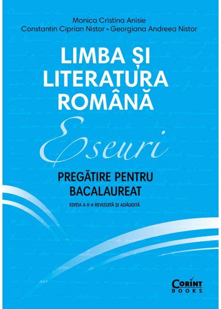 Eseuri Pregătire Pentru Bacalaureat Limba și Literatura Română