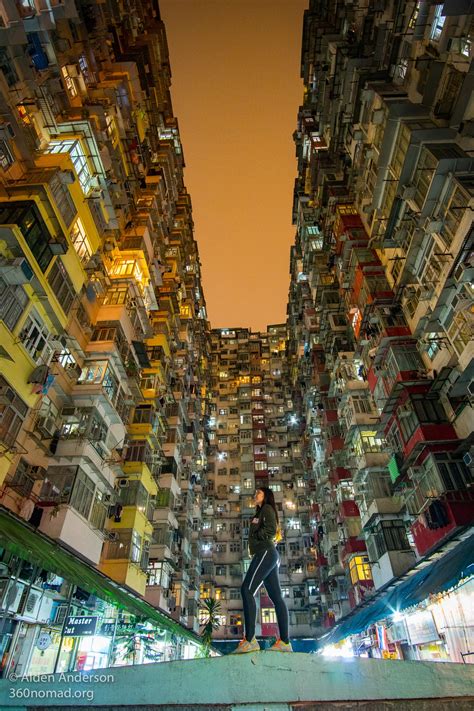 Stitched together from 6 photos. Hong Kong's Monster Building - 360nomad