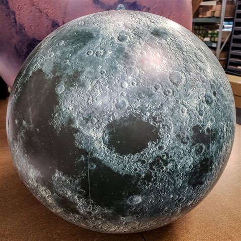 7 Satellite Image Inflatable Moon Globe