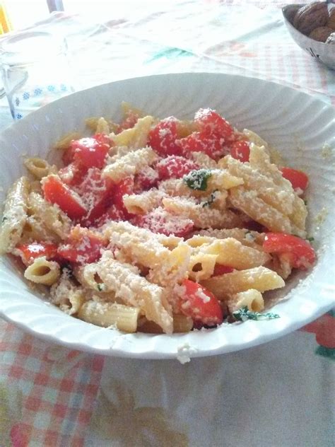 Remove the cake from the oven when the center is still slightly soft. Pasta alla crudaiola home-made (ricetta di famiglia ...