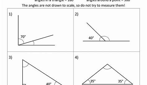 50 Finding Missing Angles Worksheet