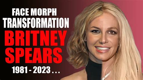 Britney Spears Transformation Face Morph Evolution 1981 2023