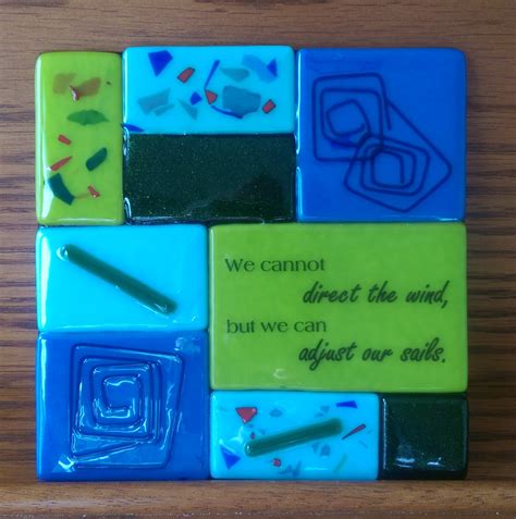 Inspirational Fused Glass Tiles Handcrafted In The Usa