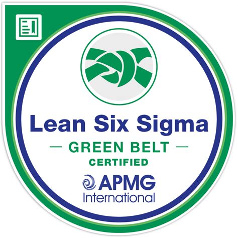 Lean Six Sigma Green Belt Certified Credly