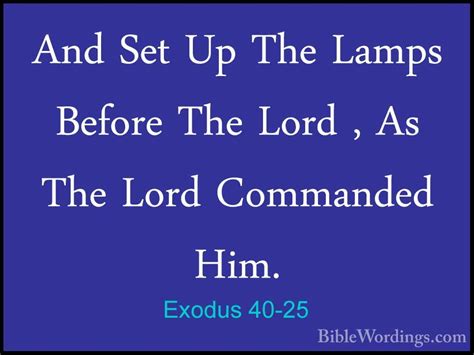 Exodus 40 Holy Bible English