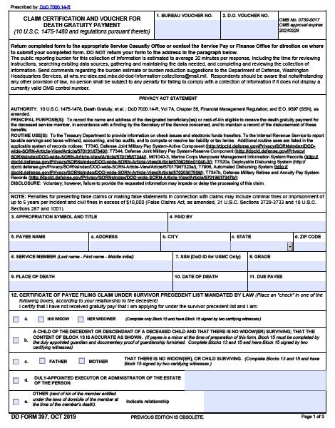 Download Dd 397 Fillable Form