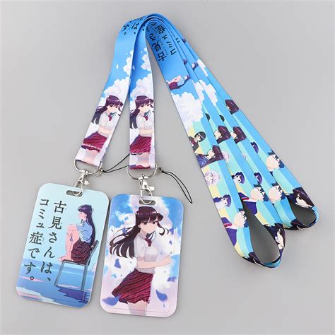 Japanese Anime Lanyard Female Classmate Cute Neck Strap Key Lanyard Id