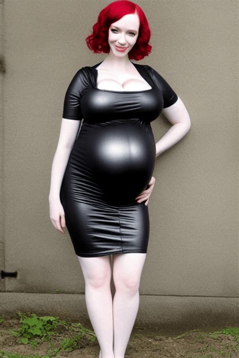 christina hendricks symmetrical belly stuffed pregnant quadruplets belly nipple piercing latex
