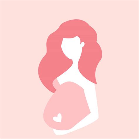 Drawing Of The Pregnant Woman Holding Belly Illustrations Royalty Free Vector Graphics And Clip