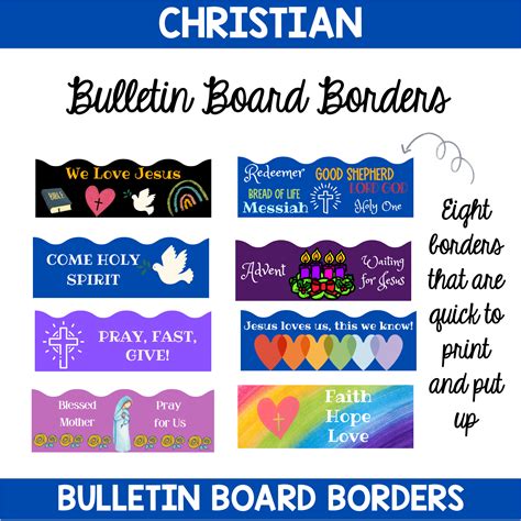 Christian Bulletin Board Borders Set 1 | Made By Teachers