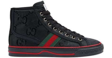 Gucci Synthetic Tennis 1977 High Top Sneakers In Black Lyst