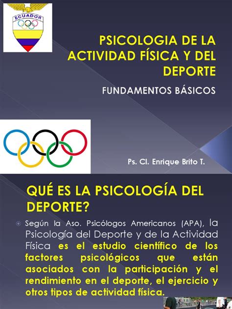 Psicologia Deportiva Deportes Sicología Y Ciencia Cognitiva