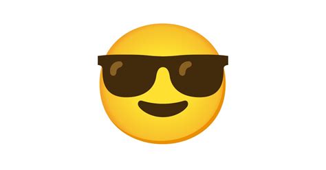 Lächelndes Gesicht Mit Sonnenbrille Emoji