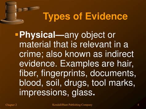 Ppt Chapter 2 Types Of Evidence Powerpoint Presentation Free