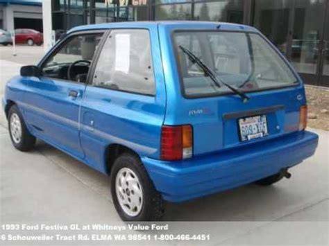 Free delivery and returns on ebay plus items for plus members. 1993 Ford Festiva GL, $2488 at Whitneys Value Ford in ELMA ...