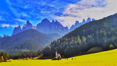 Download 1920x1080 Wallpaper Dolomites Italy Landscape Mountains Full Hd Hdtv Fhd 1080p