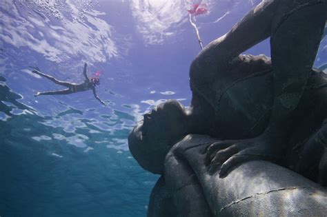 Europes First Underwater Sculpture Museum Highlights Plight Of The