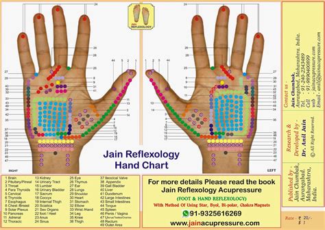 Jin Reflexology Jain Reflexology Hand Acupressure Chart More Info
