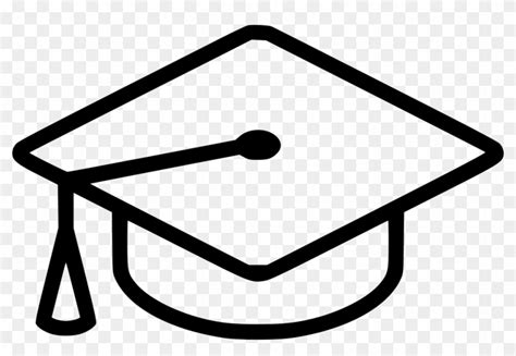 Download Graduation Cap Comments - Graduation Cap Outline Clipart, HD Png Download - 980x632(#287441 ...