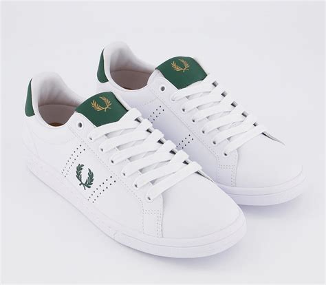Fred Perry B721 Leather Trainers White Ivy Sneaker Damen