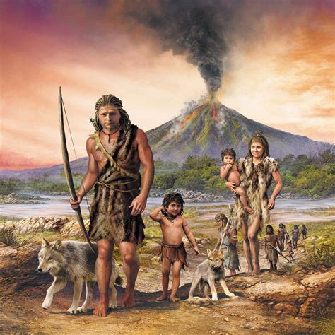 Prehistoric World Prehistoric Creatures Ancient Humans Ancient