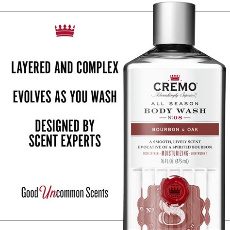 Buy Cremo Rich Lathering Bourbon And Oak Body Wash A Sophisticated Blend