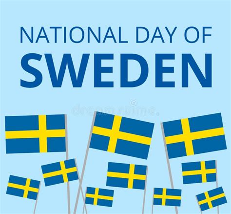 National Day Of Sweden Stock Vector Illustration Of Poster 92562811