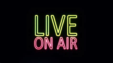 Live On Air Sign In Neon Style Turning Onbgqsax7xf0008 Jazzlondonlive