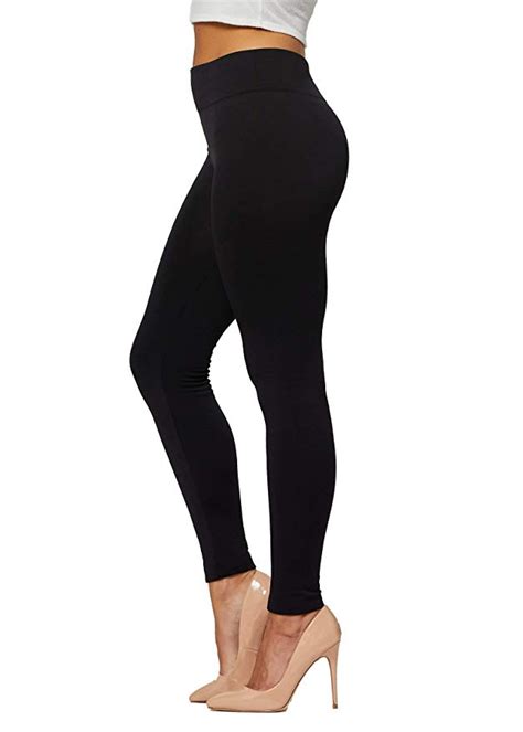 premium women s fleece lined leggings high waist regular and plus size 20 colors at