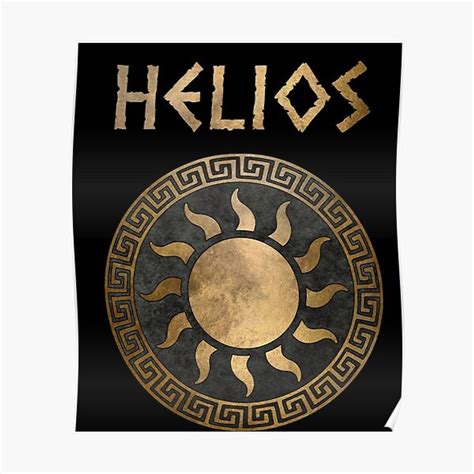 Helios Greek God Of The Sun Ancient Symbol Premium Matte Vertical