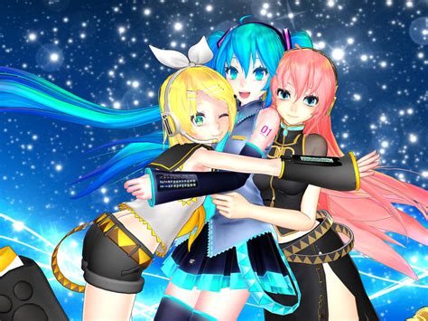 Mmd Miku Luka And Rin 4 By Lune124 On Deviantart