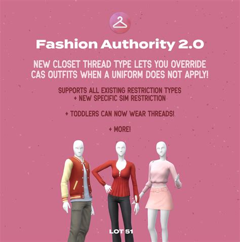 Fashion Authority 2 · Lot 51 Cc Sims 4 Mods And Resources