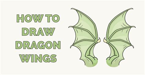How To Draw Dragon Wings Really Easy Drawing Tutorial